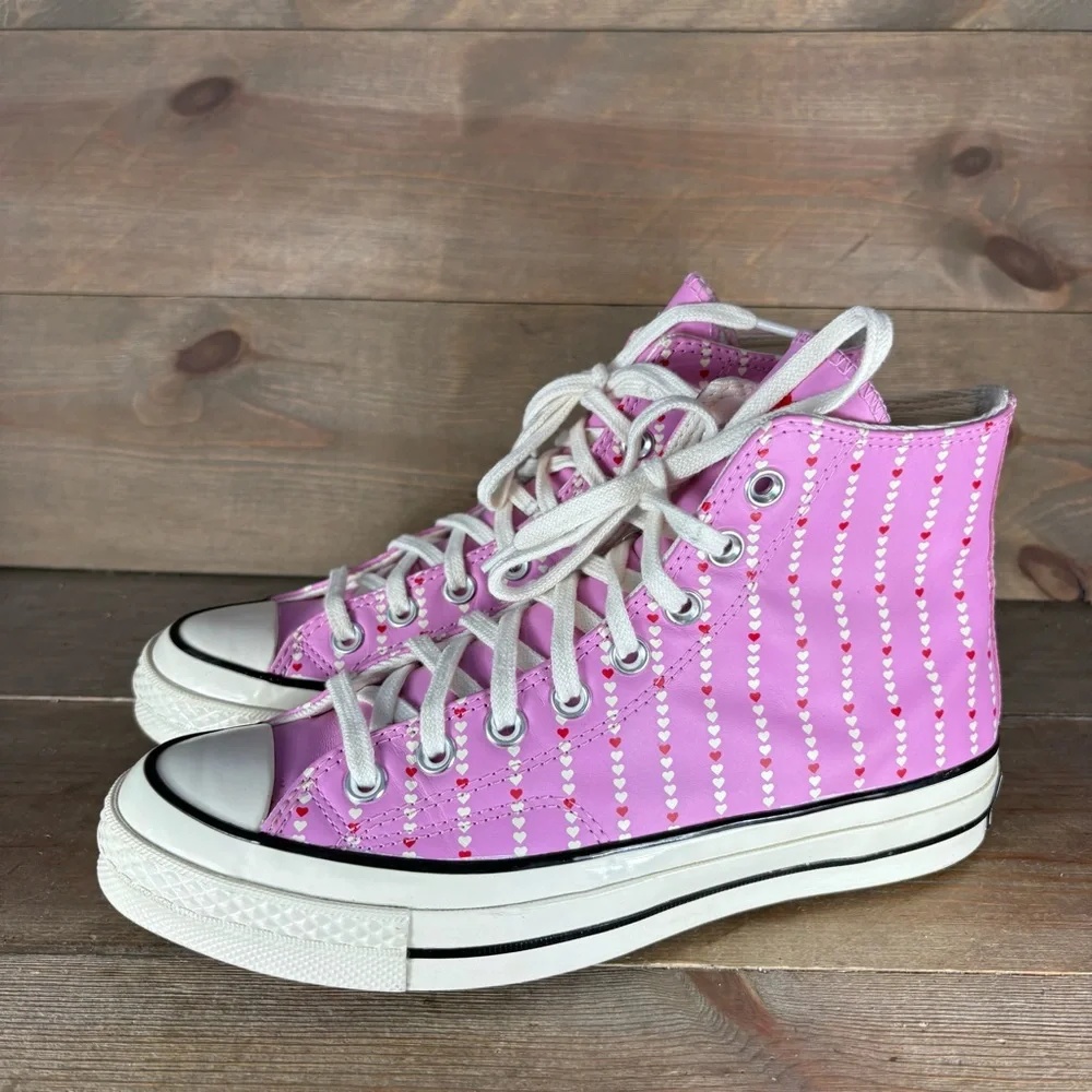 converse all star chuck taylor women size 8.5 shoes pink love fearlessly sneaker
